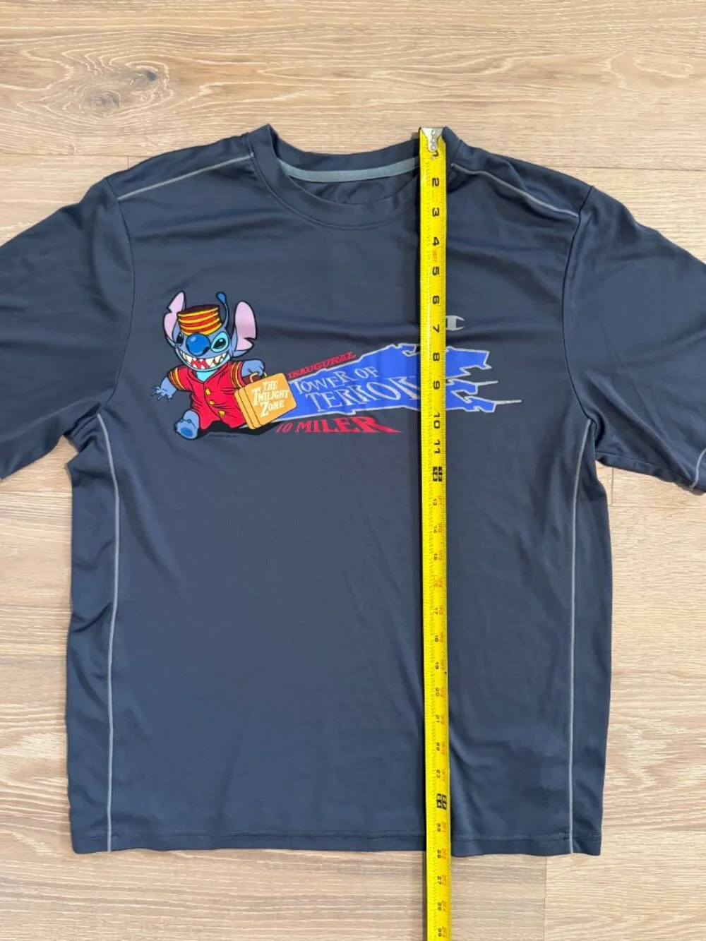 Run Disney Inaugural Tower Of Terror 10 Miler Stitch 2012 Shirt Adult Size M - Picture 4 of 8